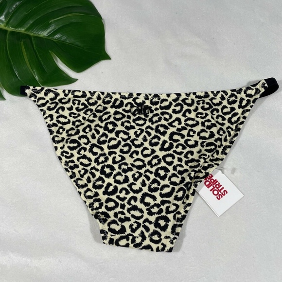 NWT‎ Solid & Striped [ XL ] Leopard Morgan Tab Hipster Bikini Bottom - Picture 6 of 12